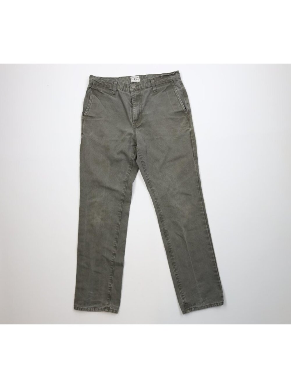 Rustic Dime Mens Size 32x32 Faded Canvas Workwear Chino Pants Green Cotton USA